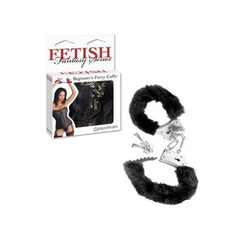 Beginners Furry Cuffs Negro
