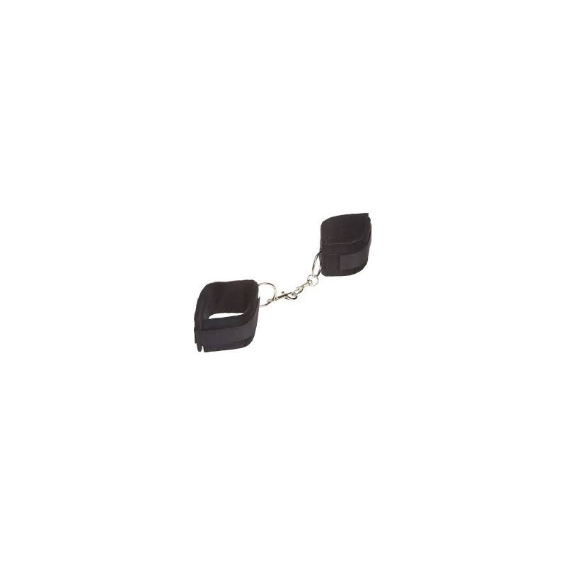 ESPOSAS DE VELCRO   PARA MANOS Y PIES  OUCH NEGRAS