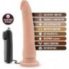 DR. SKIN 8.5 INCH VIBRATING COCK WITH SUCTION CUP VAINILLA