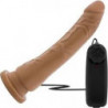DR. SKIN 8.5 INCH VIBRATING COCK WITH SUCTION CUP BROWN