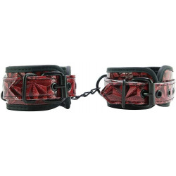 LUXURY ANKLE CUFFS BURGUNDY...