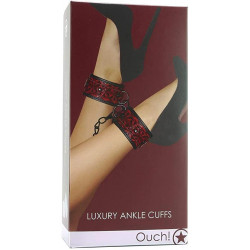 LUXURY ANKLE CUFFS BURGUNDY ESPOSAS DE LUJO PARA TOBILLO