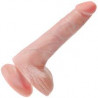 KING COCK 6"(15 CM) DILDO REALISTA  CON TESTICULOS
