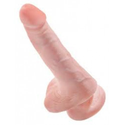 KING COCK 6"(15 CM) DILDO REALISTA  CON TESTICULOS