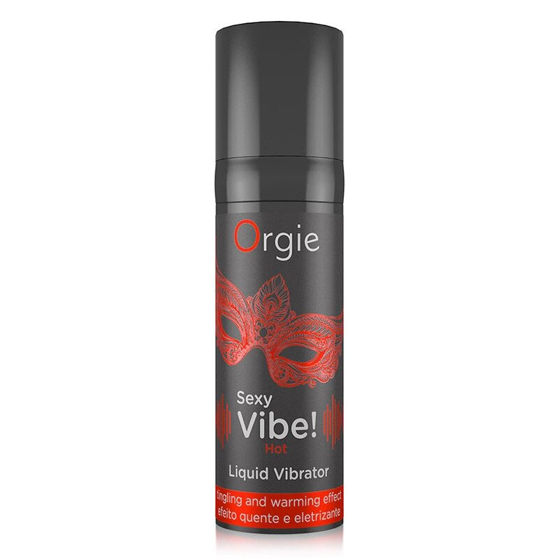 VIBRADOR LIQUIDO  SENSACIÓN DE CALOR SEXY VIBE  HOT  ORGIE  15 ML