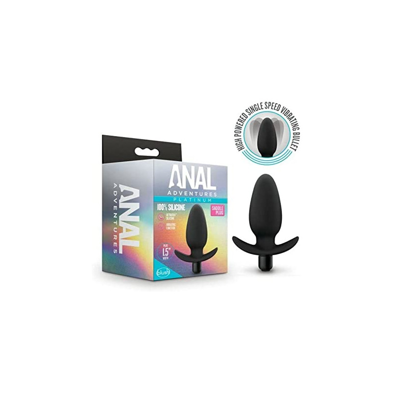 SADDLE PLUG PLUG ANAL CON VIBRADOR  ADVENTURE