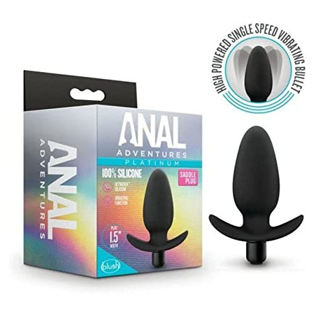 SADDLE PLUG PLUG ANAL CON VIBRADOR  ADVENTURE