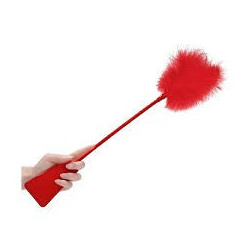 FUSTA CON PLUMA OUCH!! roja
