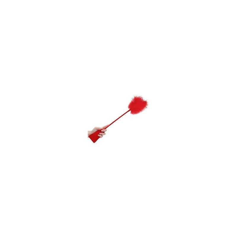 FUSTA CON PLUMA OUCH!! roja