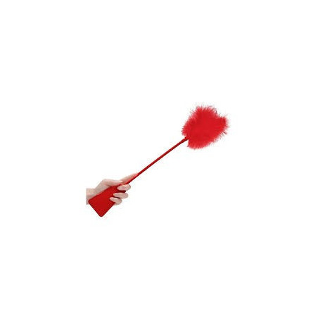 FUSTA CON PLUMA OUCH!! roja
