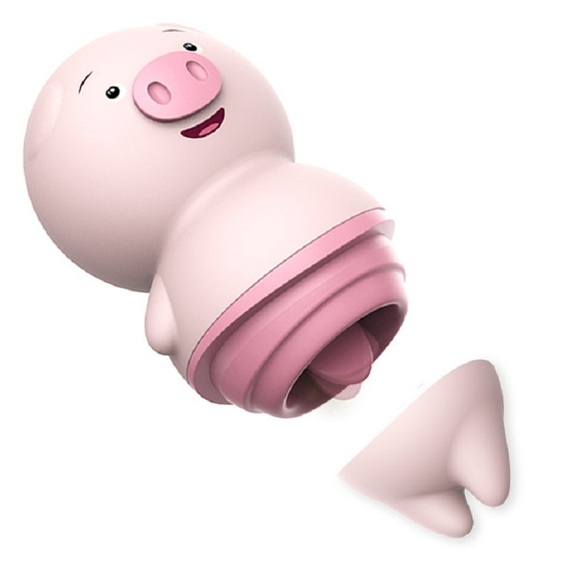 VIBRADOR PUERQUITO PARA CLÍTORIS  (LENGUA )