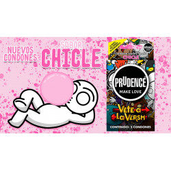PRUDENCE  MAKE   LOVE  AROMA Y SABOR CHICLE VETE A LA VERSH