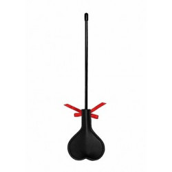 CROP BLACK HEART RED LACE FUSTA CORAZON LISTON ROJO