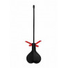 CROP BLACK HEART RED LACE FUSTA CORAZON LISTON ROJO