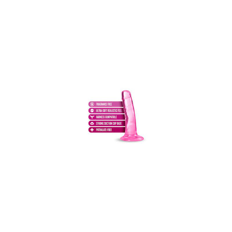 B Yours Plus Hard N Happy Dildo 5.5″ – Pink
