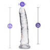 GLISTEN DIAMOND  DILDO TRANSPARENTE B YOURS SIN TESTICULOS