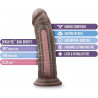 AU NATUREL DILDO 8 (20 CM)  BASE DE SUCCION