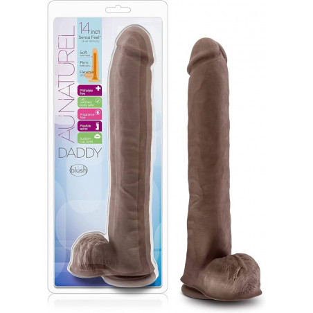 DADDY  DILDO AU NATUREL 35.6 CM