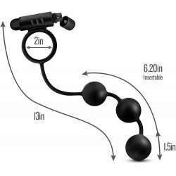ANAL BEADS WITH VIBRATING C RING  ANAL ADVENTURES