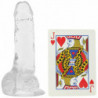 King Cock Clear 4" Cock With Balls