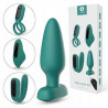THE LOVE KIT 4 EN 1 S HANDLE anillo, panty vibradora, clip partner y plug anal de silicon intercambiable