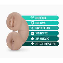 MASTURBADOR DOUBLE TROUBLE  DELIGHT GLOW  M FOR MEN