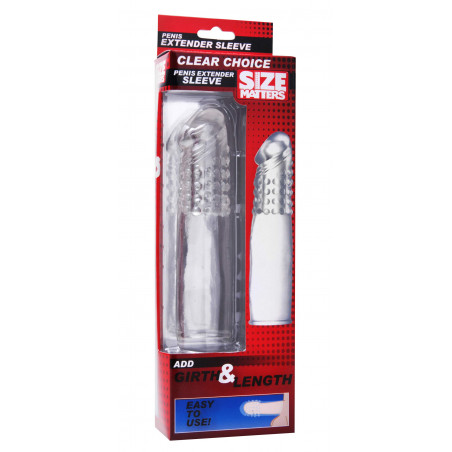 SIZE MATTER CLEAR CHOICE  FUNDA  EXTENSION