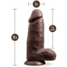 chub 10" Au  naturel mega dildo