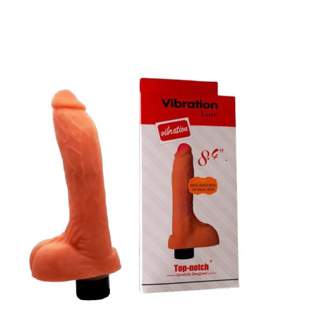8.4 top notch vibrador realista con testiculos