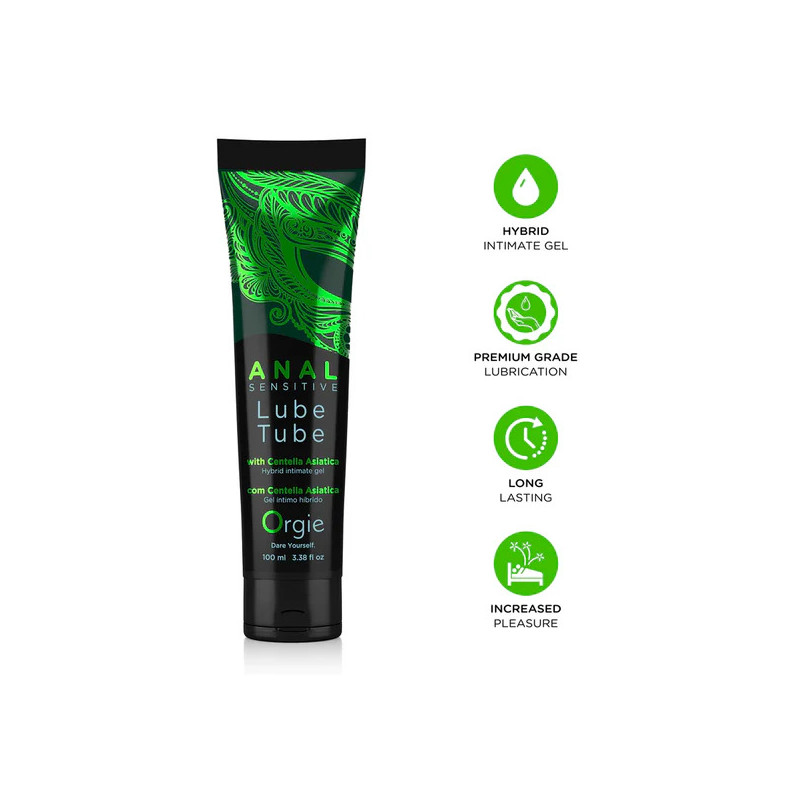 Lube Tube Anal Sensitive  CON CENTELLA ASIATICA  (100 ML) ORGIE