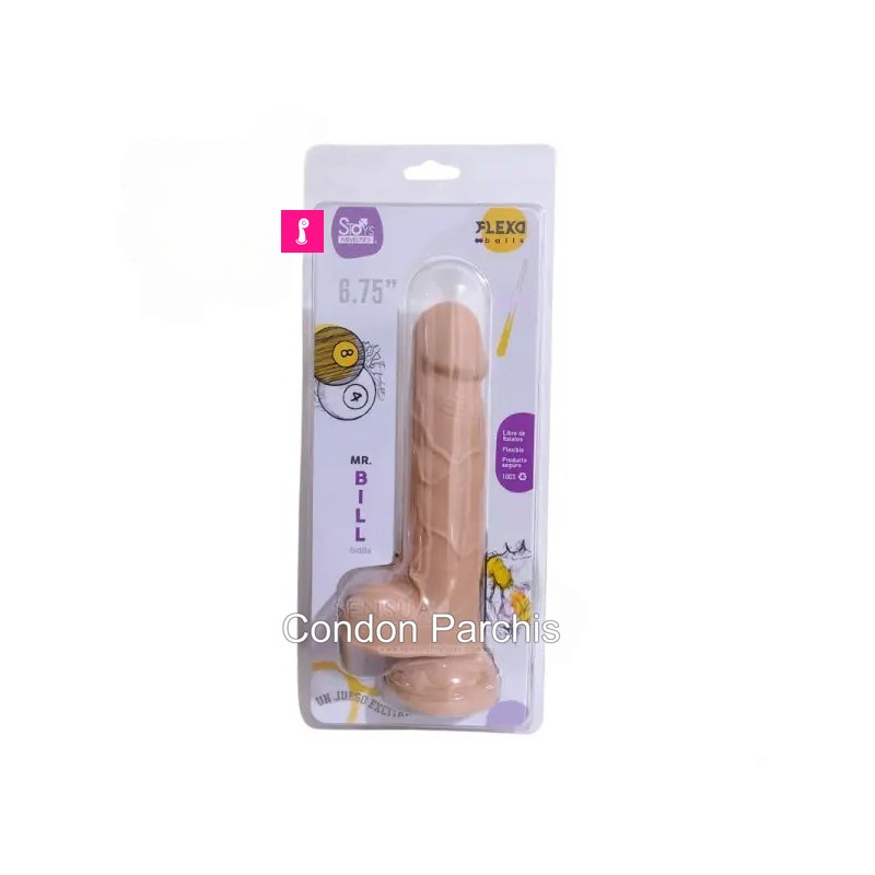mr bill dildo balls  flexo  6.75"