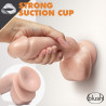 dr skin 8.5 dildo auto lubrica  con testiculos glide