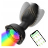 Pluwer rojo plug dilatador vibrador con giro, luz led y control desde teléfono celular