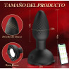 Pluwer rojo plug dilatador vibrador con giro, luz led y control desde teléfono celular