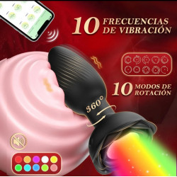 Pluwer plug dilatador vibrador con giro, luz led y control desde teléfono celular
