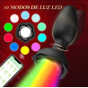 Pluwer plug dilatador vibrador con giro, luz led y control desde teléfono celular
