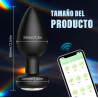 Briplug dilatador anal plug con vibración control desde su app de teléfono celular