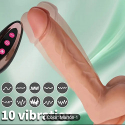 Penup vibrador realista con movimiento sube y baja control remoto