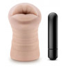 Angie masturbador forma de boca con bala vibradora m for men