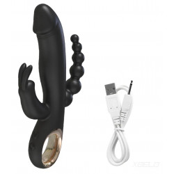 Triple sex angel III SUBE Y BAJA VIBRADOR ANAL VAGINAL Y CLÍTORIS RABBIT
