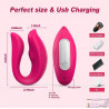 Vibrador parejas clip pulso de aire succión vibrador app