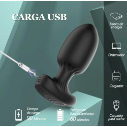 Vibrador plug anal app masajeador control desde celular  robust 1