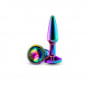 Rear Assets - Tapered - Small - Multicolor - Rainbow plug de aluminio chico