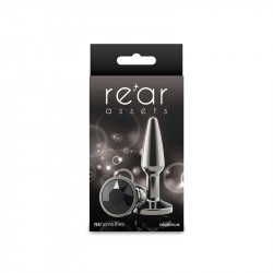 Rear Assets - Tapered  Small Gunmetal Black plug aluminio dilatador