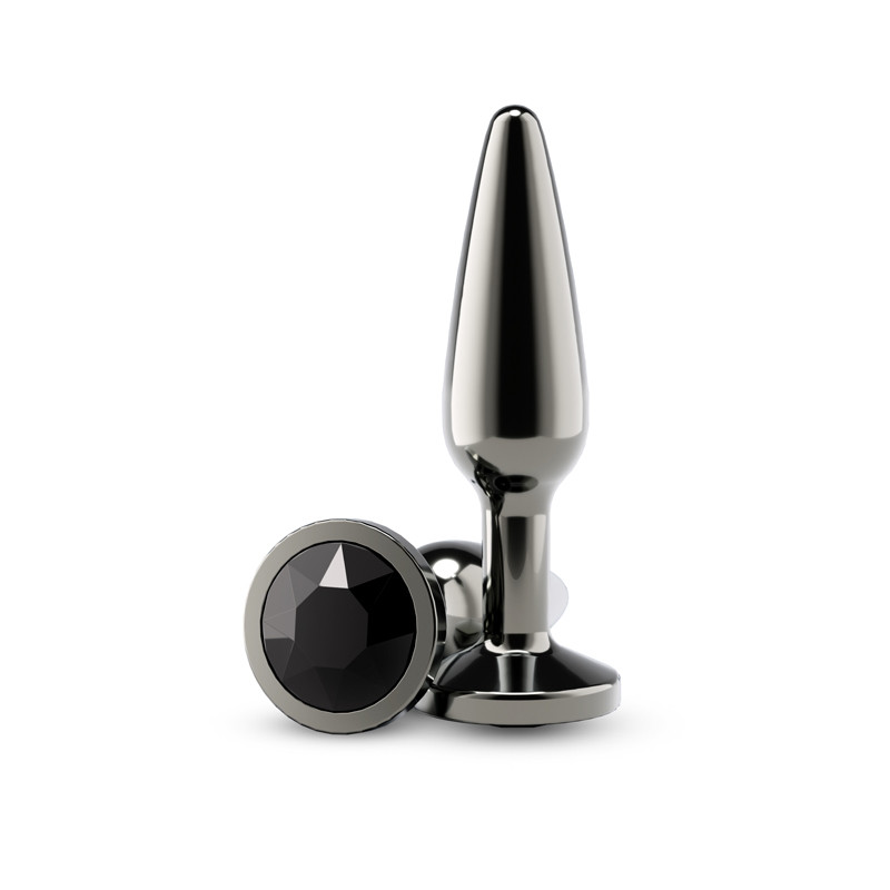Rear Assets - Tapered  Small Gunmetal Black plug aluminio dilatador