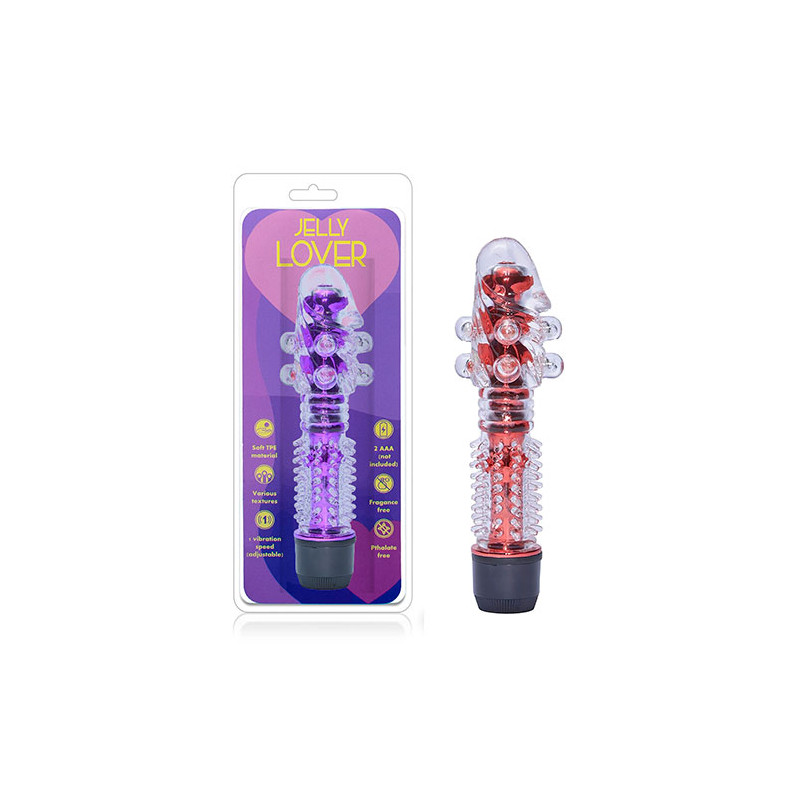 JELLY LOVER CON BALINES Y TEXTURA VIBRADOR