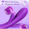 Linguini vibrador multiorgásmico con movimiento de lengüeteo