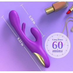 Linguini vibrador multiorgásmico con movimiento de lengüeteo