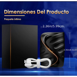 Taco masturbandor eléctrico de silicón app manejo desde celular recargable