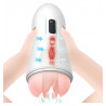 Male masturbador eléctrico discreto forma de bote y textura forma de vagina al interior